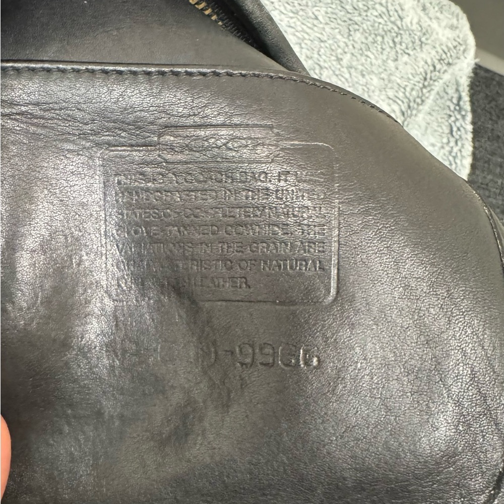 Coach Black Leather Crossbody Bag vintage - Picture 10 of 10